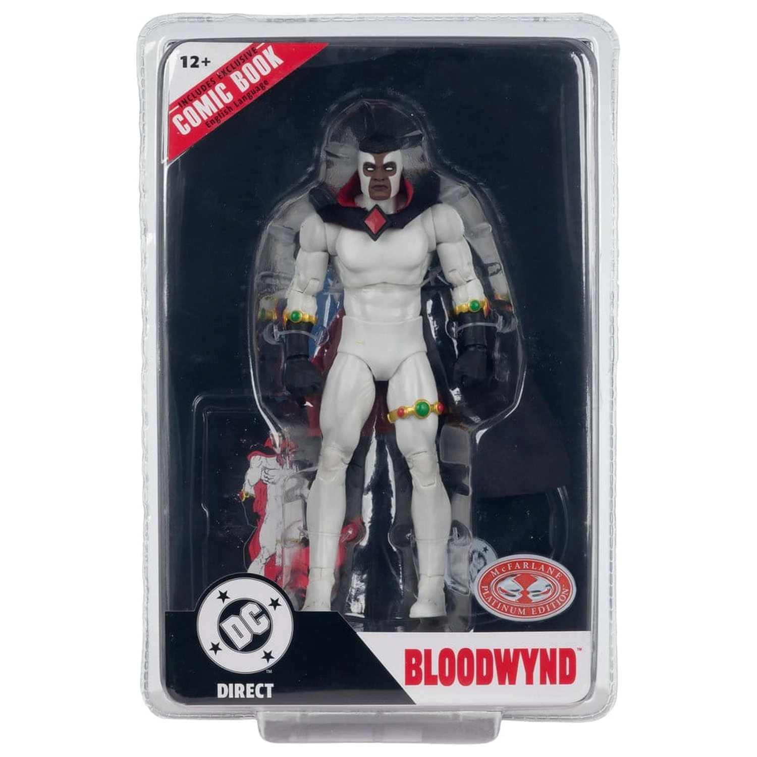 DC Direct Page Punchers Actionfigur Bloodwynd (Justice League #77) (Red Platinum Edition) 18 cm Produktfoto