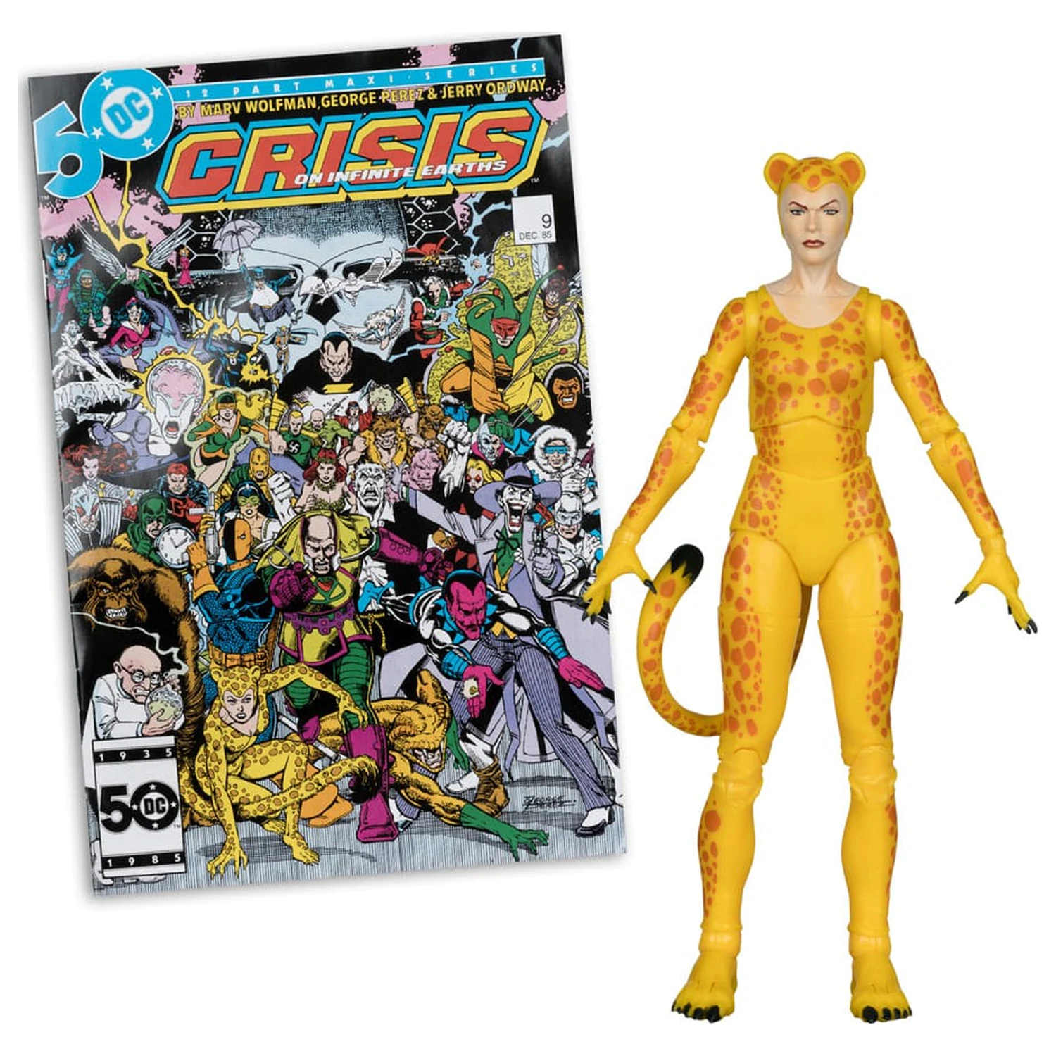 DC Direct Page Punchers Action Figur Cheetah (Crisis on Infinite Earths)(Red Platinum Edition) 17 cm Produktfoto