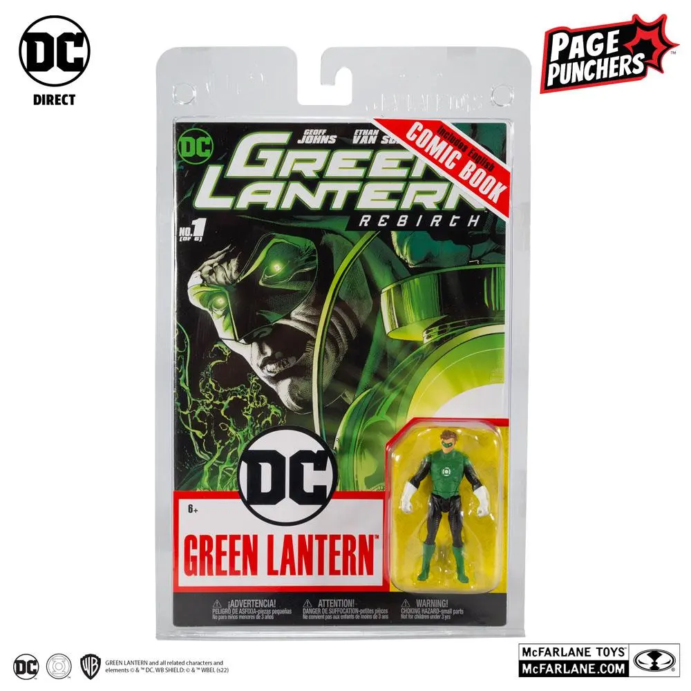 DC Direct Page Punchers Actionfigur & Comic Green Lantern (Hal Jordan) 8 cm Produktfoto