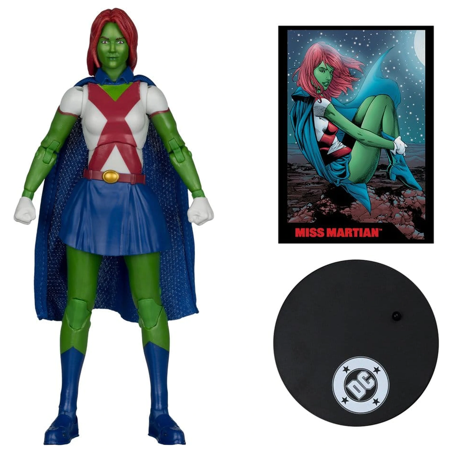 DC Direct Page Punchers Actionfigur Miss Martian (Teen Titans #41) (Red Platinum Edition) 17 cm Produktfoto