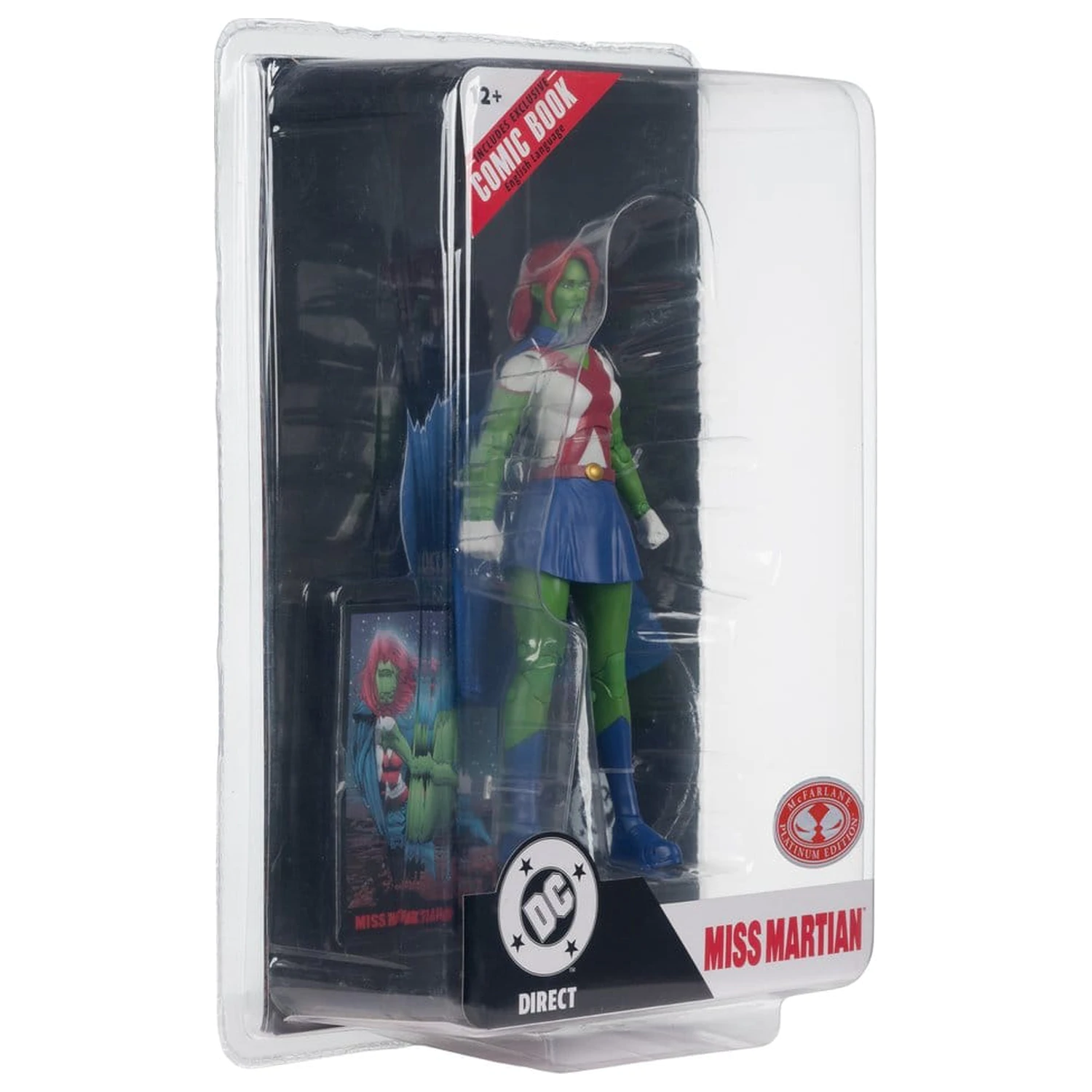 DC Direct Page Punchers Actionfigur Miss Martian (Teen Titans #41) (Red Platinum Edition) 17 cm Produktfoto