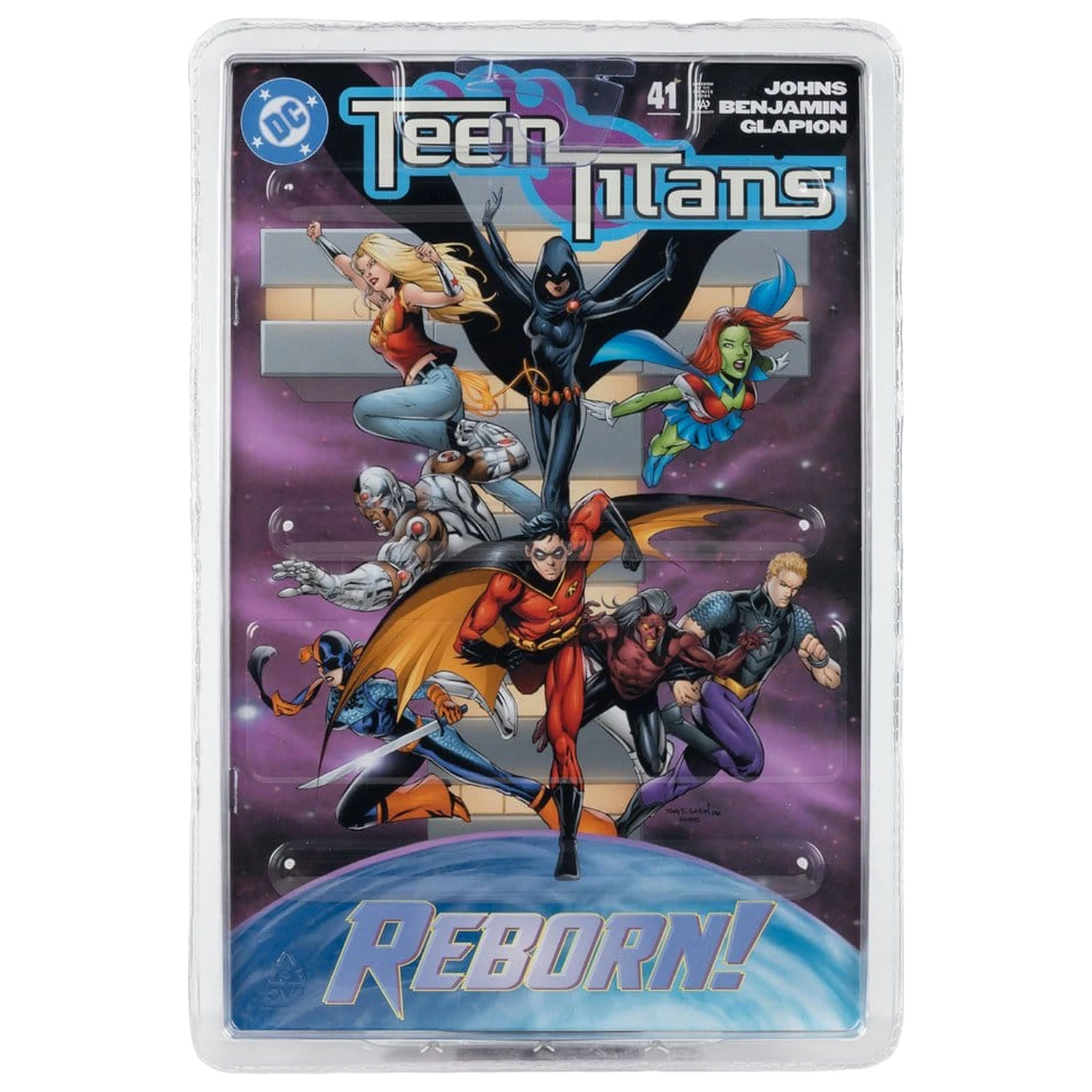 DC Direct Page Punchers Actionfigur Miss Martian (Teen Titans #41) (Red Platinum Edition) 17 cm Produktfoto