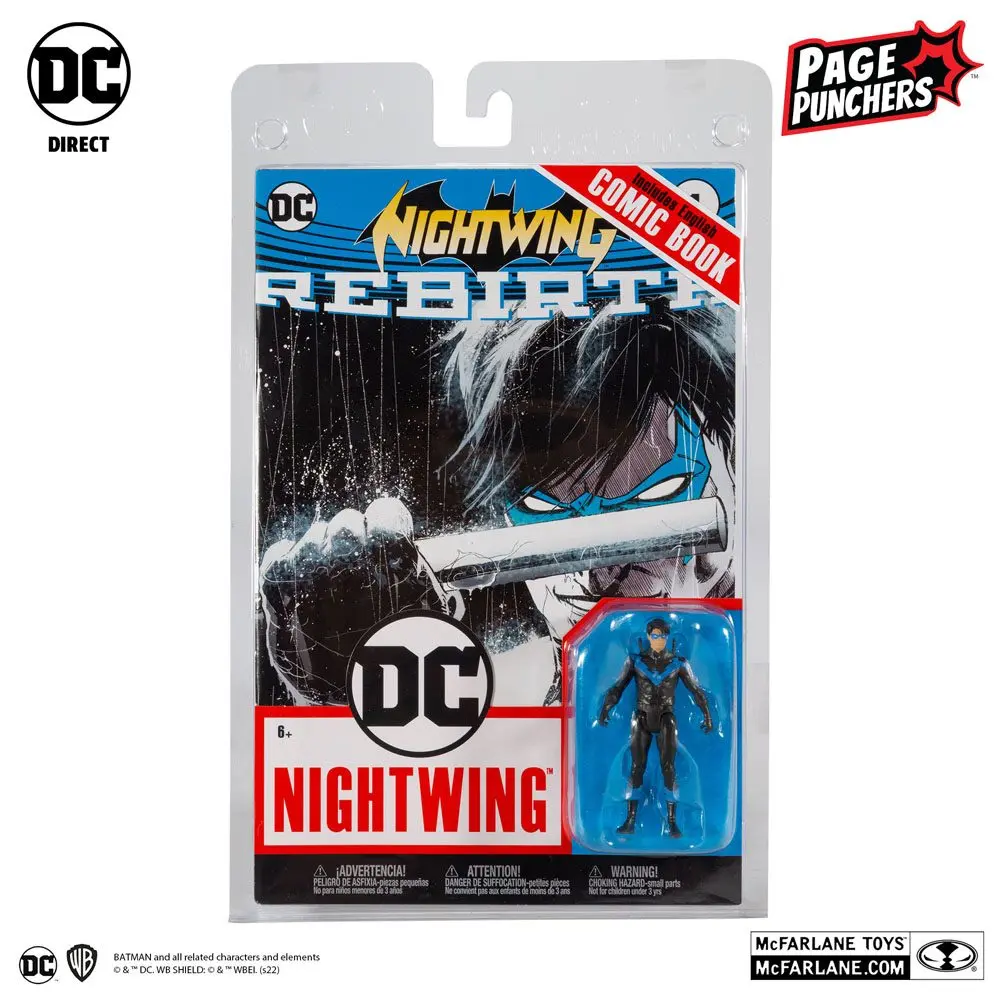DC Direct Page Punchers Actionfigur & Comic Nightwing (DC Rebirth) 8 cm Produktfoto