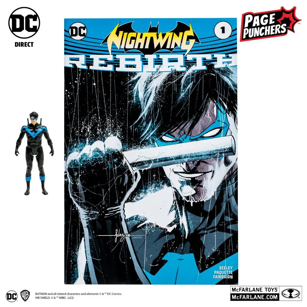 DC Direct Page Punchers Actionfigur & Comic Nightwing (DC Rebirth) 8 cm Produktfoto
