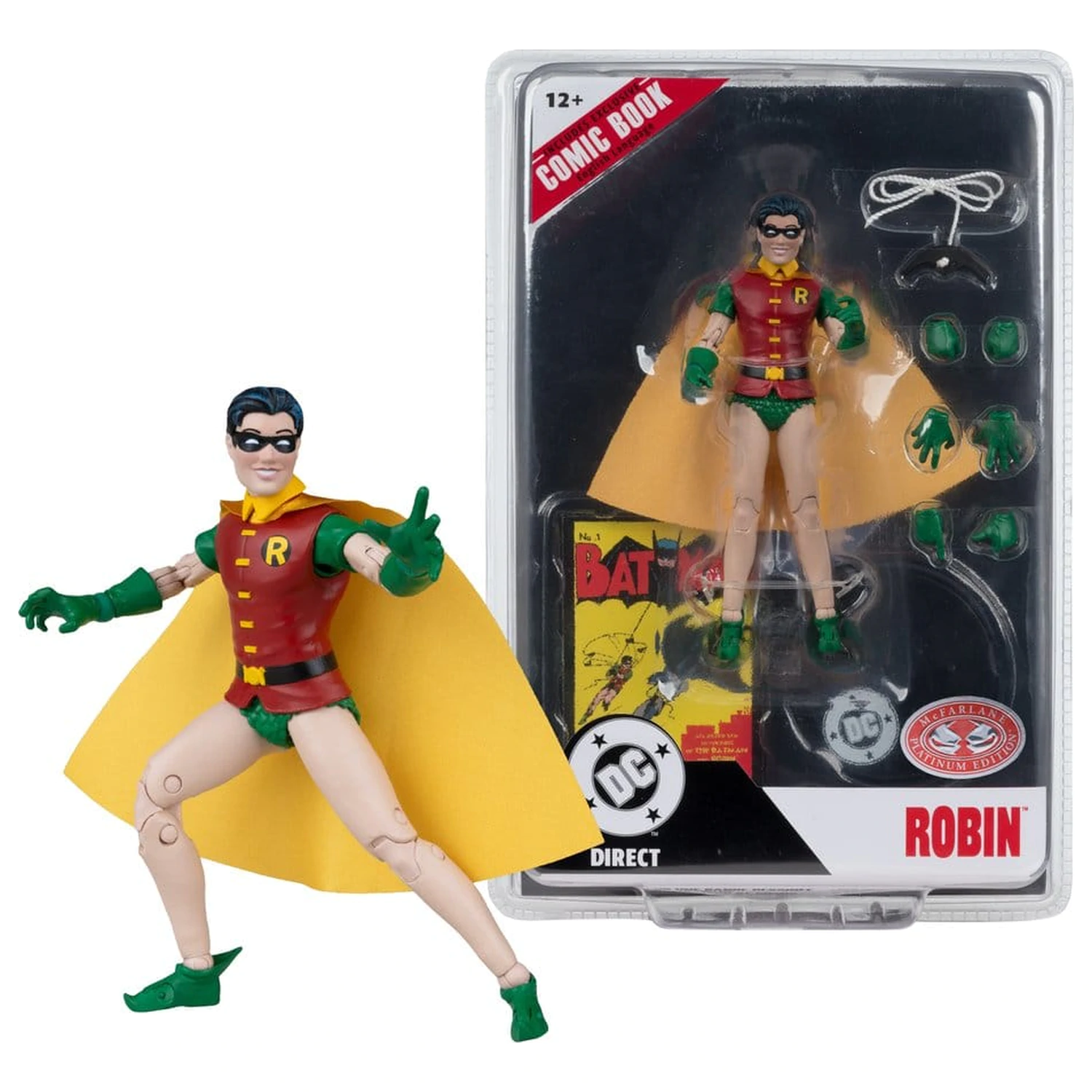 DC Direct Page Punchers Actionfigur Robin Dick Grayson (Batman #1) (Red Platinum Edition) 14 cm Produktfoto