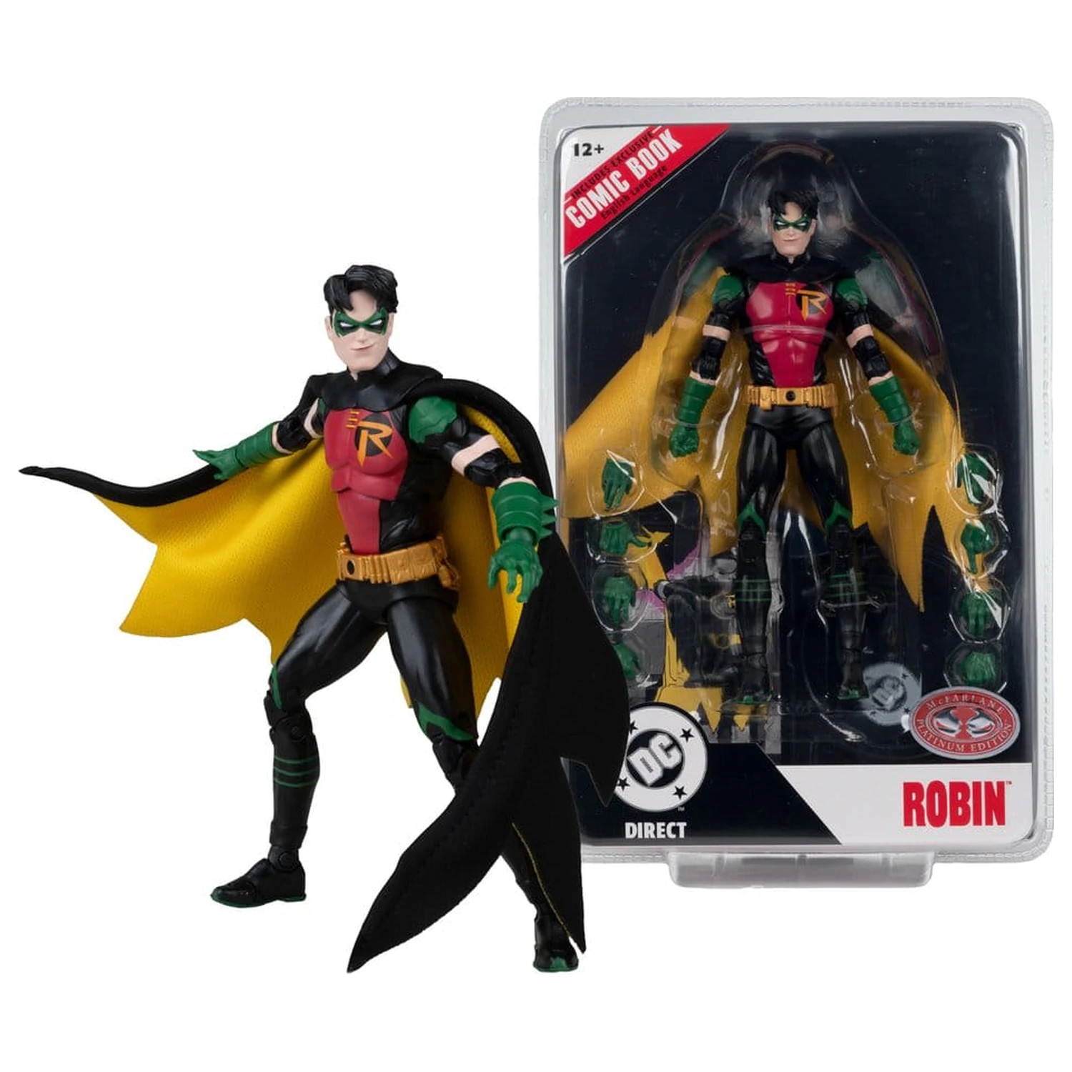 DC Direct Page Punchers Actionfigur Robin Tim Drake (Nightwing #81) (Red Platinum Edition) 18 cm Produktfoto