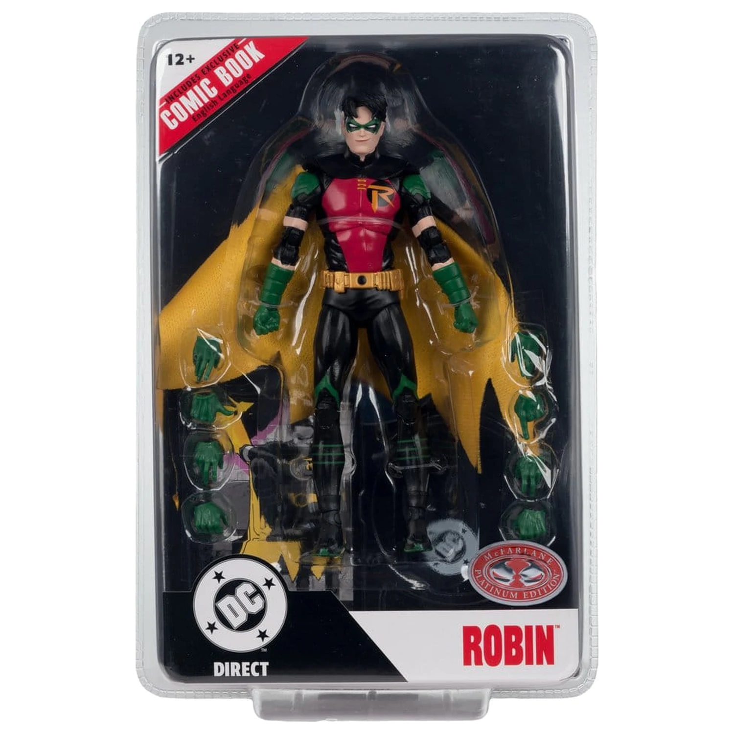 DC Direct Page Punchers Actionfigur Robin Tim Drake (Nightwing #81) (Red Platinum Edition) 18 cm Produktfoto