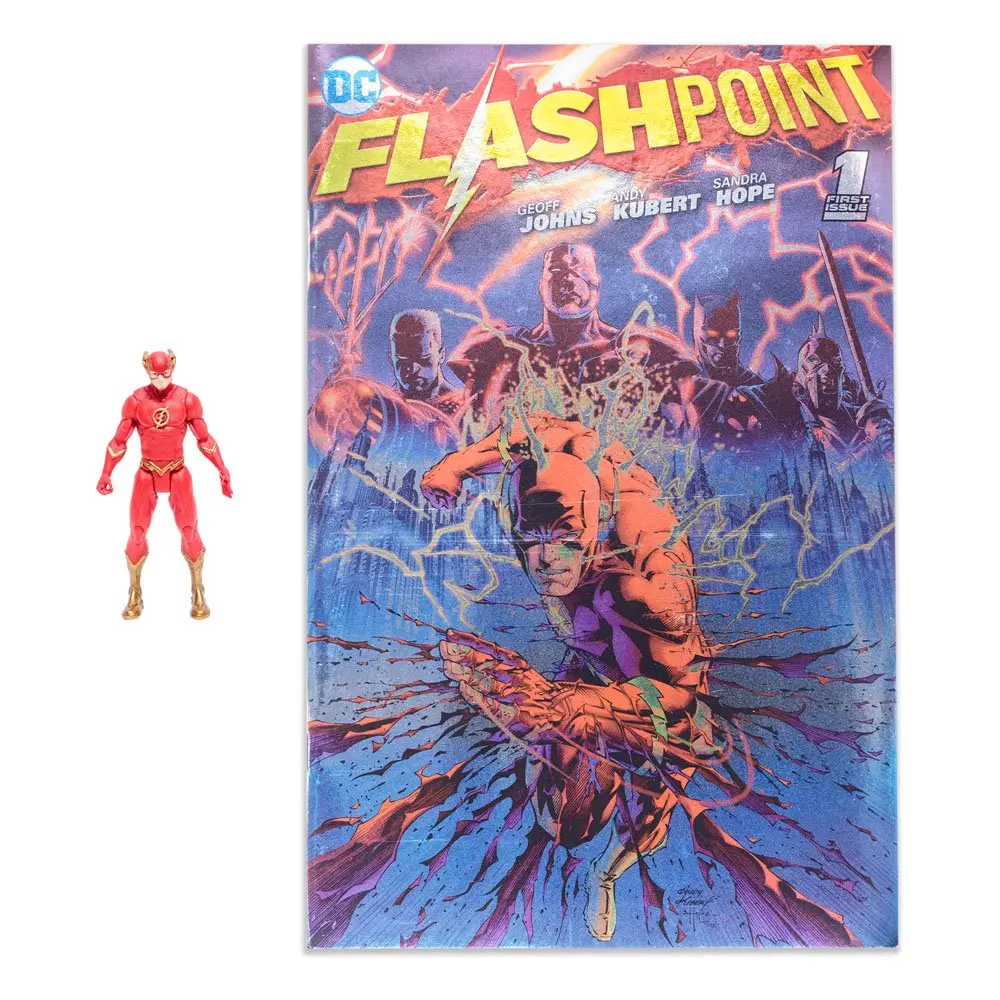 DC Direct Page Punchers Actionfigur & Comic The Flash (Flashpoint) Metallic Cover Variant (SDCC) 8 cm Produktfoto