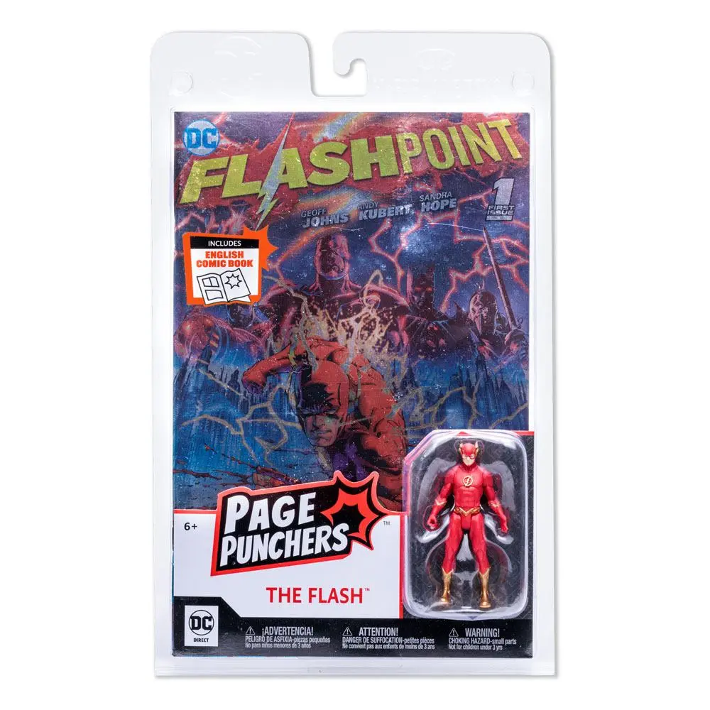 DC Direct Page Punchers Actionfigur & Comic The Flash (Flashpoint) Metallic Cover Variant (SDCC) 8 cm Produktfoto