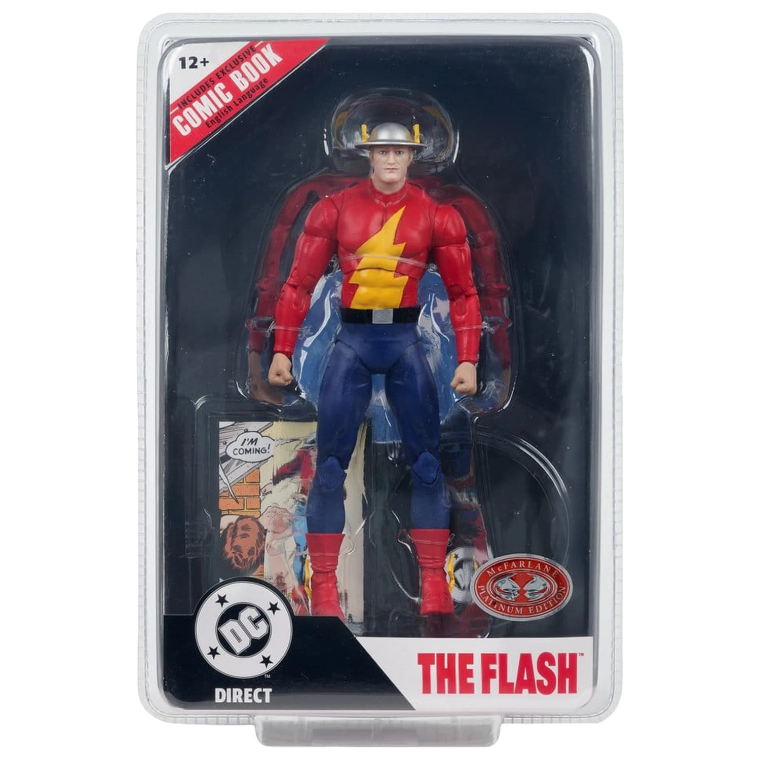 DC Direct Page Punchers Actionfigur The Flash Jay Garrick (The Flash #123) (Red Platinum Edition) 18 cm Produktfoto