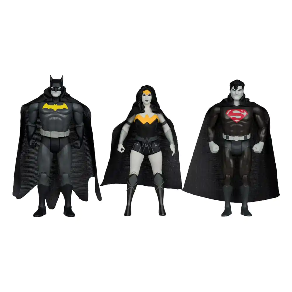 DC Direct Super Powers Actionfiguren Batman, Superman & Wonder Woman Black & White Accent Edition Gold Label 13 cm termékfotó