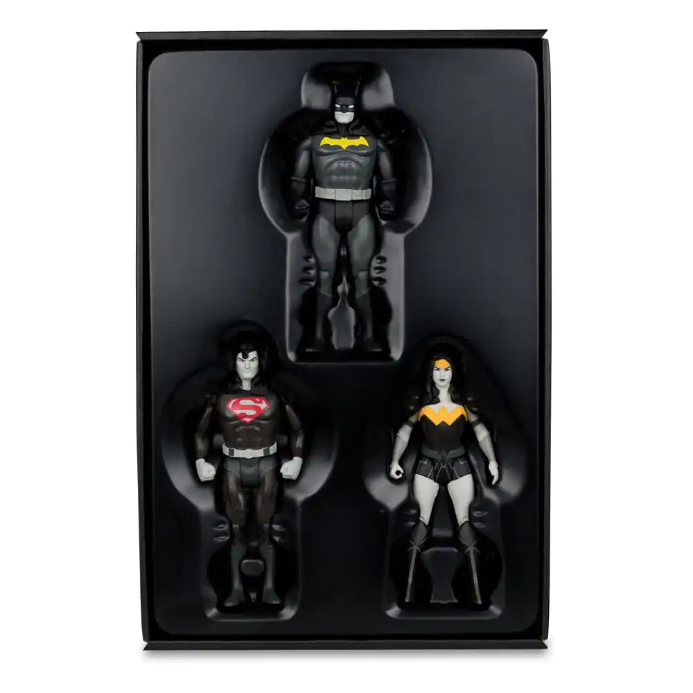 DC Direct Super Powers Actionfiguren Batman, Superman & Wonder Woman Black & White Accent Edition Gold Label 13 cm termékfotó