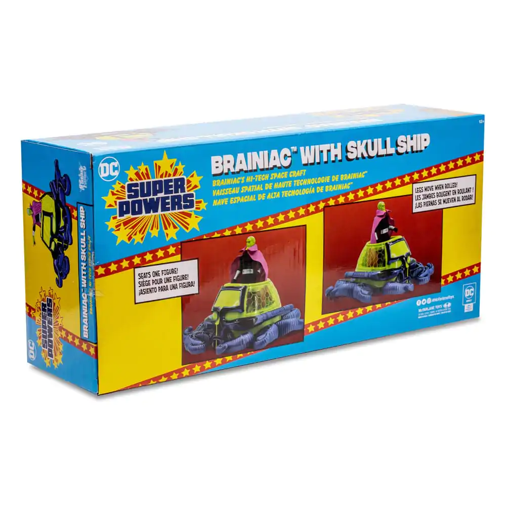 DC Direct Super Powers Actionfigur und Fahrzeug Brainiac with Skull Ship (Gold Label) 12 cm Produktfoto
