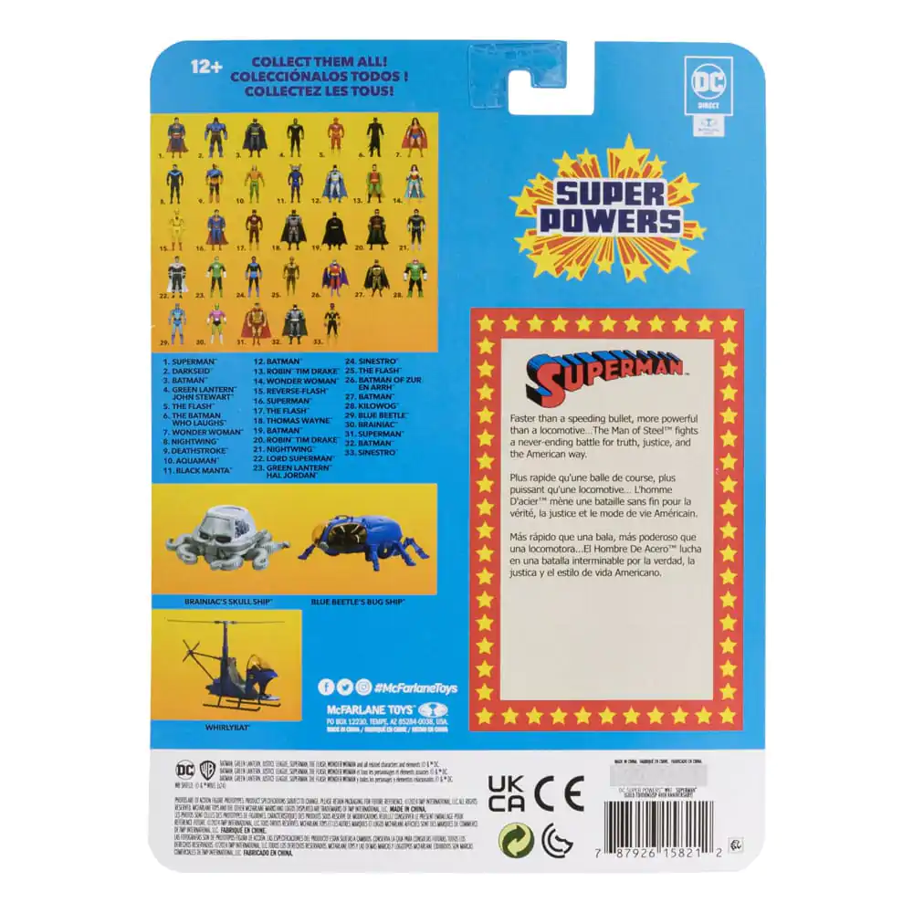 DC Direct Super Powers Actionfigur Superman (Gold Edition) (SP 40th Anniversary) 13 cm Produktfoto