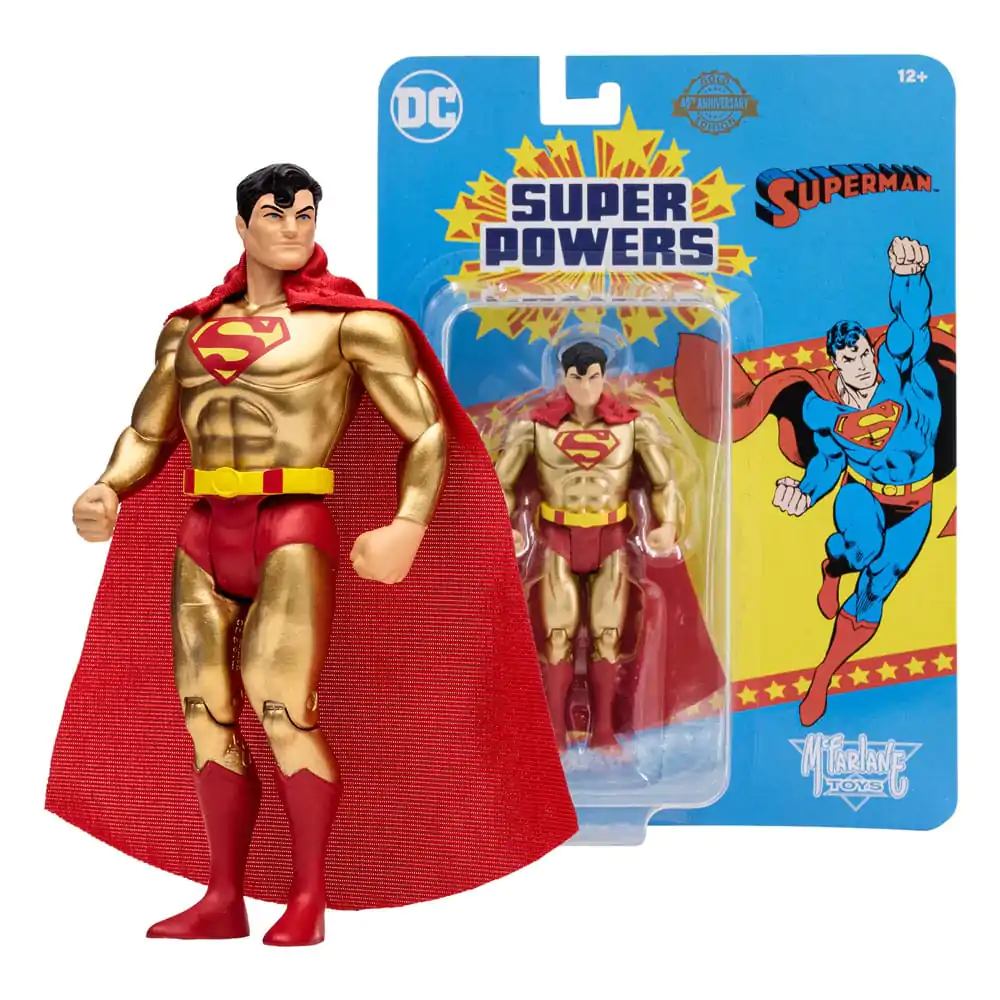 DC Direct Super Powers Actionfigur Superman (Gold Edition) (SP 40th Anniversary) 13 cm Produktfoto