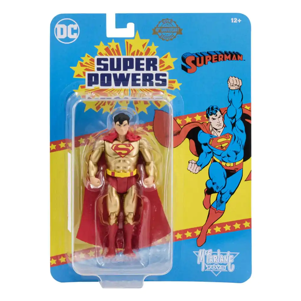 DC Direct Super Powers Actionfigur Superman (Gold Edition) (SP 40th Anniversary) 13 cm Produktfoto