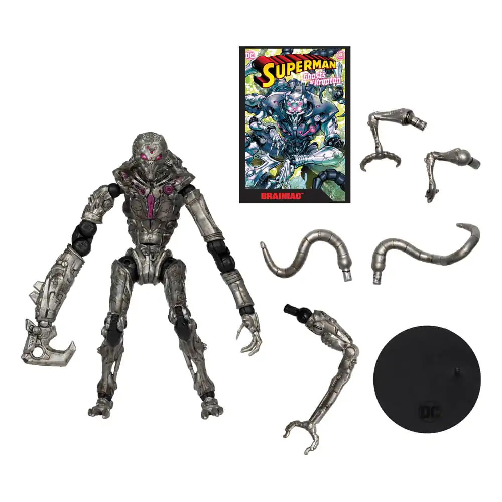 DC Direct Actionfigur &amp; Comic Superman Wave 5 Brainiac (Gold Label) (Ghosts of Krypton) 18 cm Produktfoto