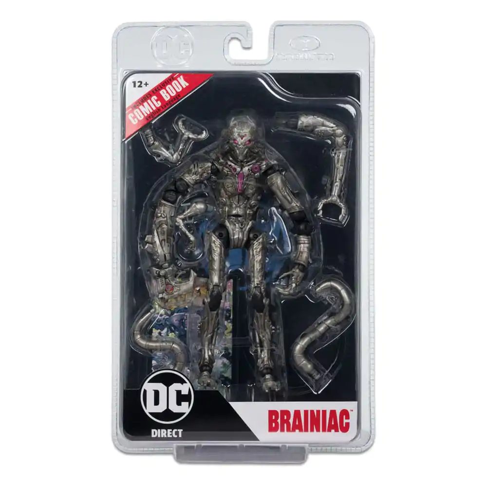 DC Direct Actionfigur &amp; Comic Superman Wave 5 Brainiac (Gold Label) (Ghosts of Krypton) 18 cm Produktfoto
