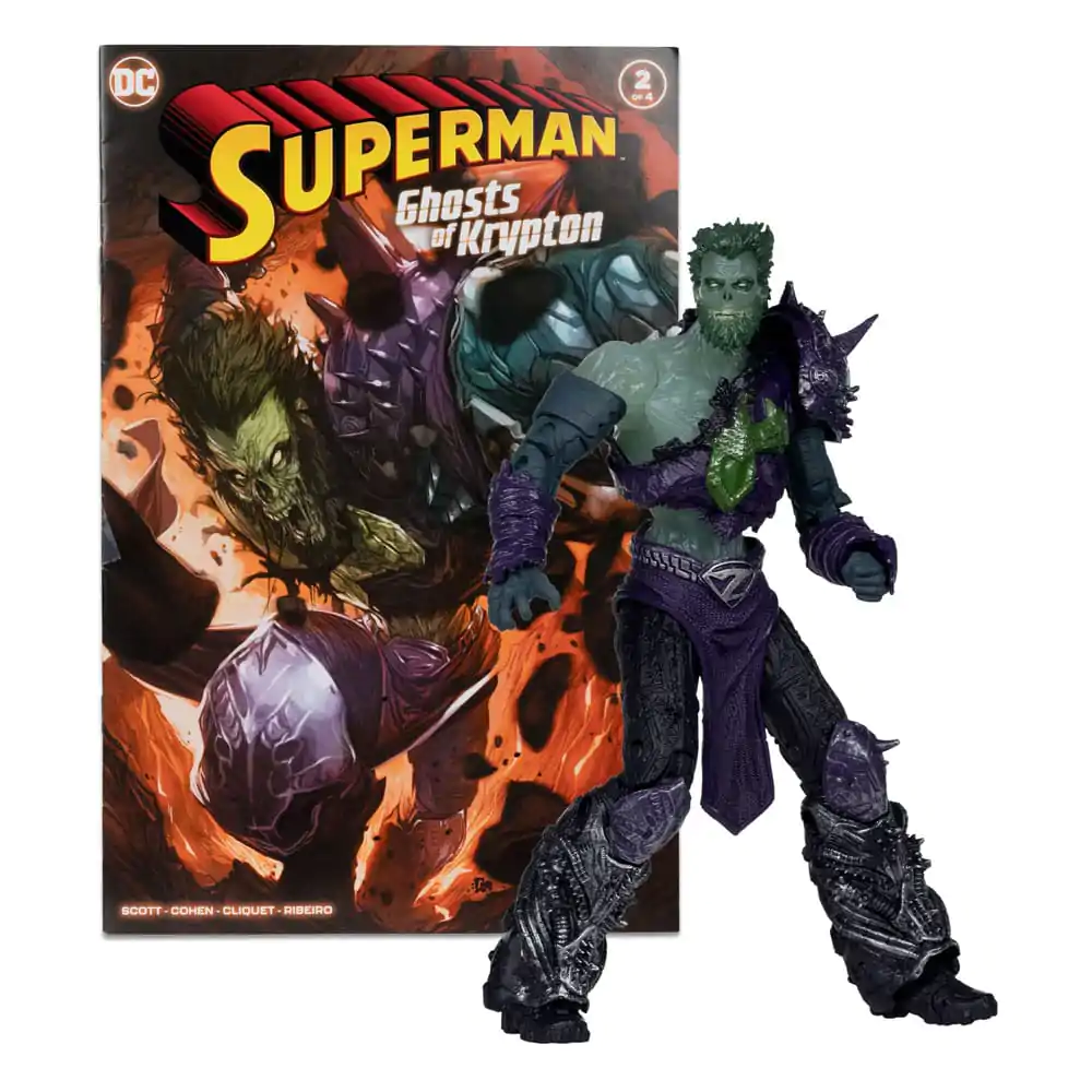 DC Direct Actionfigur &amp; Comic Superman Wave 5 Ghost of Zod (Gold Label) (Ghosts of Krypton) 18 cm Produktfoto