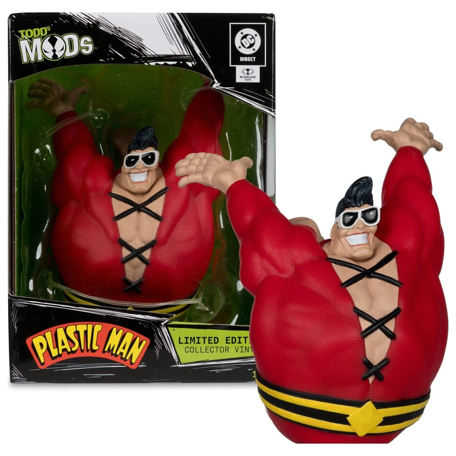 DC Direct Todd's Mods Vinyl Figur Plastic Man 10 cm (Limited Edition) Produktfoto