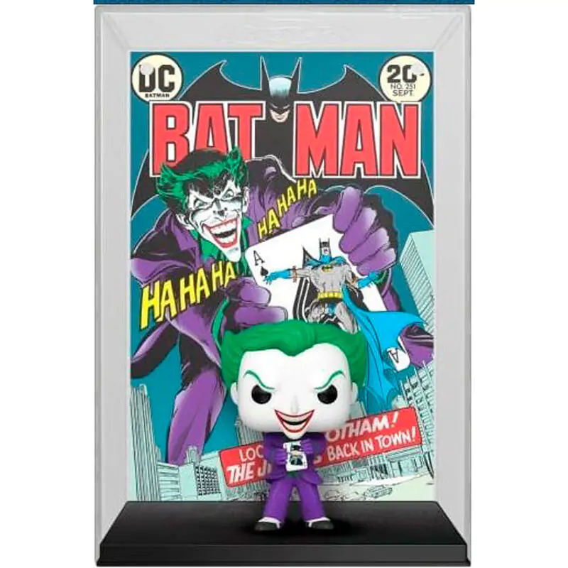 DC POP! Comic Cover Vinyl Figur Joker- Back in Town Produktfoto