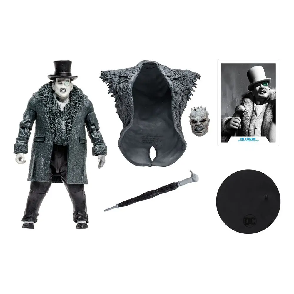 DC Gaming Build A Actionfigur The Penguin Gold Label (Batman: Arkham City) 18 cm Produktfoto