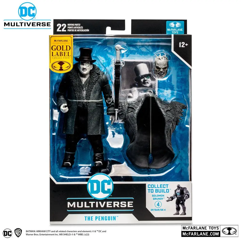 DC Gaming Build A Actionfigur The Penguin Gold Label (Batman: Arkham City) 18 cm Produktfoto