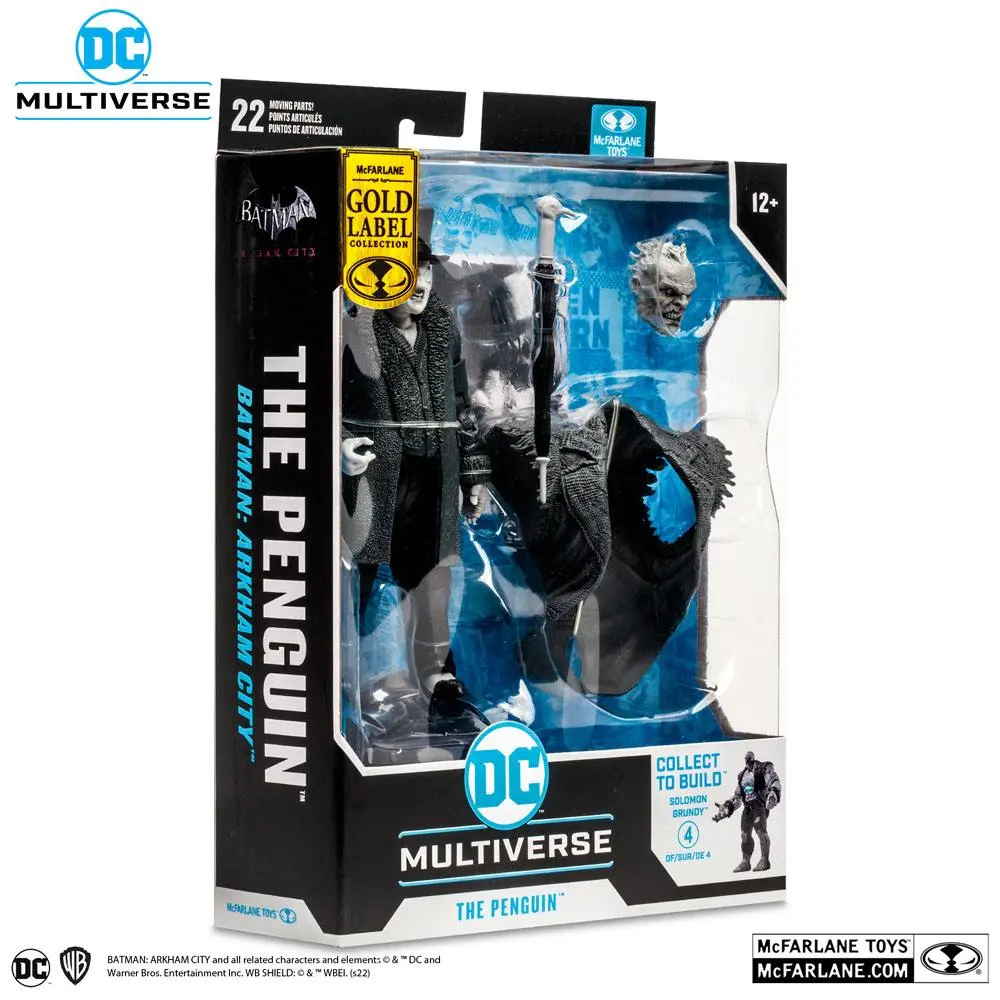 DC Gaming Build A Actionfigur The Penguin Gold Label (Batman: Arkham City) 18 cm Produktfoto
