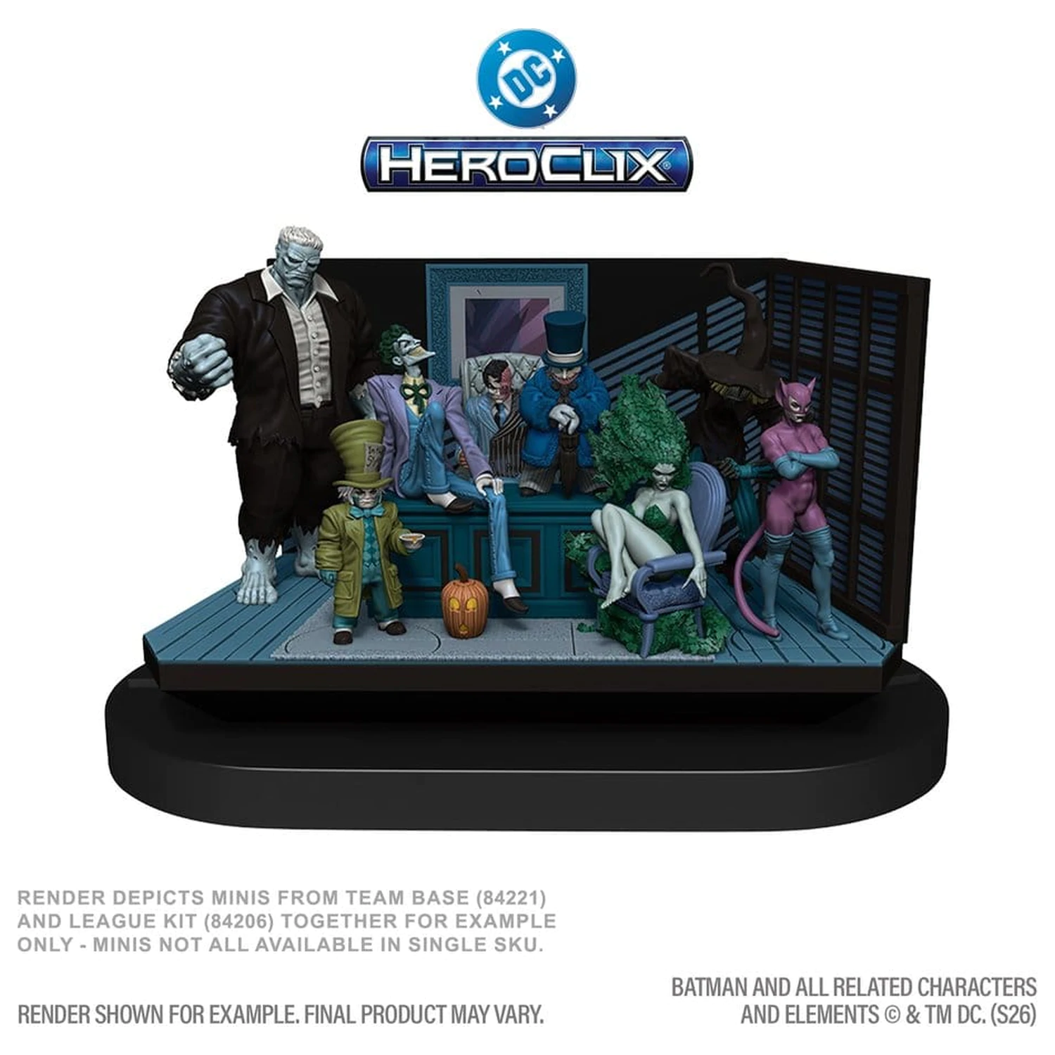 DC HeroClix SwitchClix Minifiguren mit Basis The Long Halloween Team Basis 23 cm Produktfoto