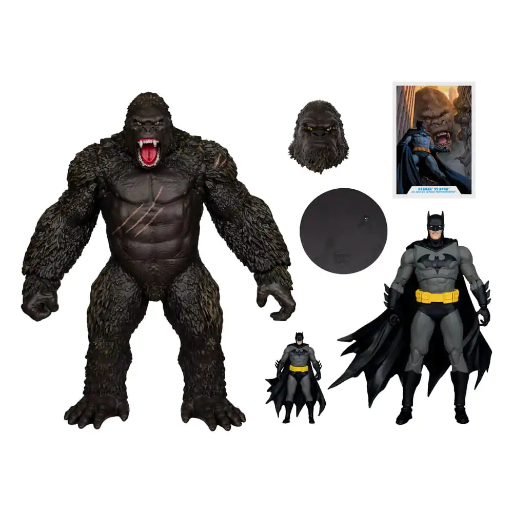 DC Justice League Monsterverse DC Multiverse Actionfiguren 2er-Pack Batman & Kong 29 cm Produktfoto