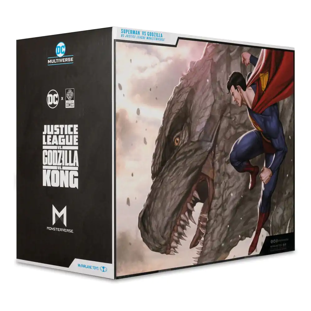 DC Justice League Monsterverse DC Multiverse Actionfiguren 2er-Pack Superman Vs. Godzilla 30 cm Produktfoto