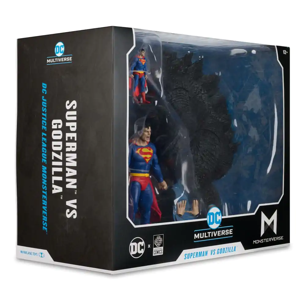 DC Justice League Monsterverse DC Multiverse Actionfiguren 2er-Pack Superman Vs. Godzilla 30 cm Produktfoto
