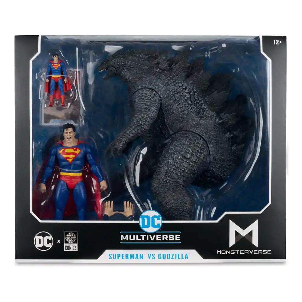 DC Justice League Monsterverse DC Multiverse Actionfiguren 2er-Pack Superman Vs. Godzilla 30 cm Produktfoto