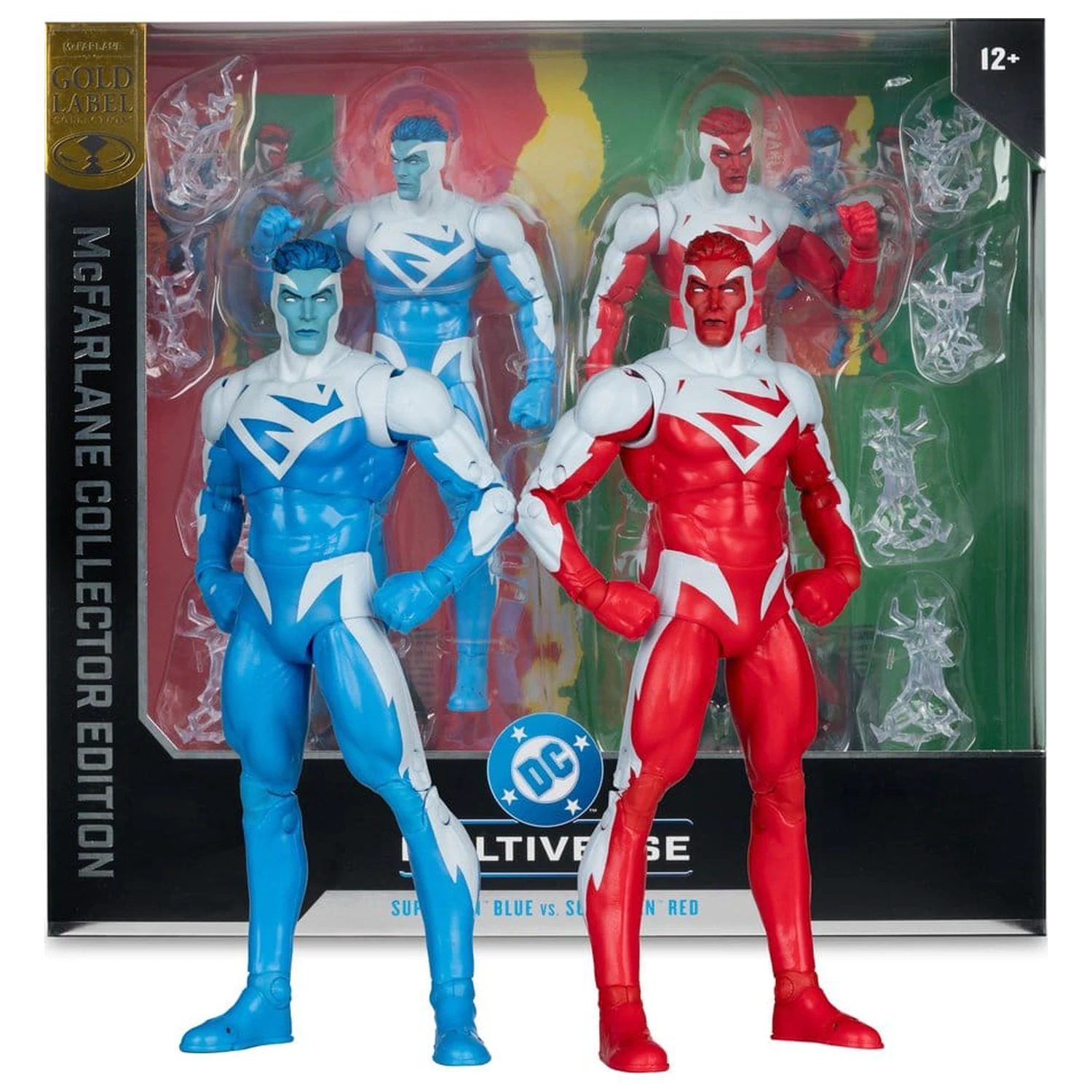 DC Multiverse Actionfiguren 2er-Pack Superman Blue vs. Superman Red (Gold Label) 18 cm Produktfoto