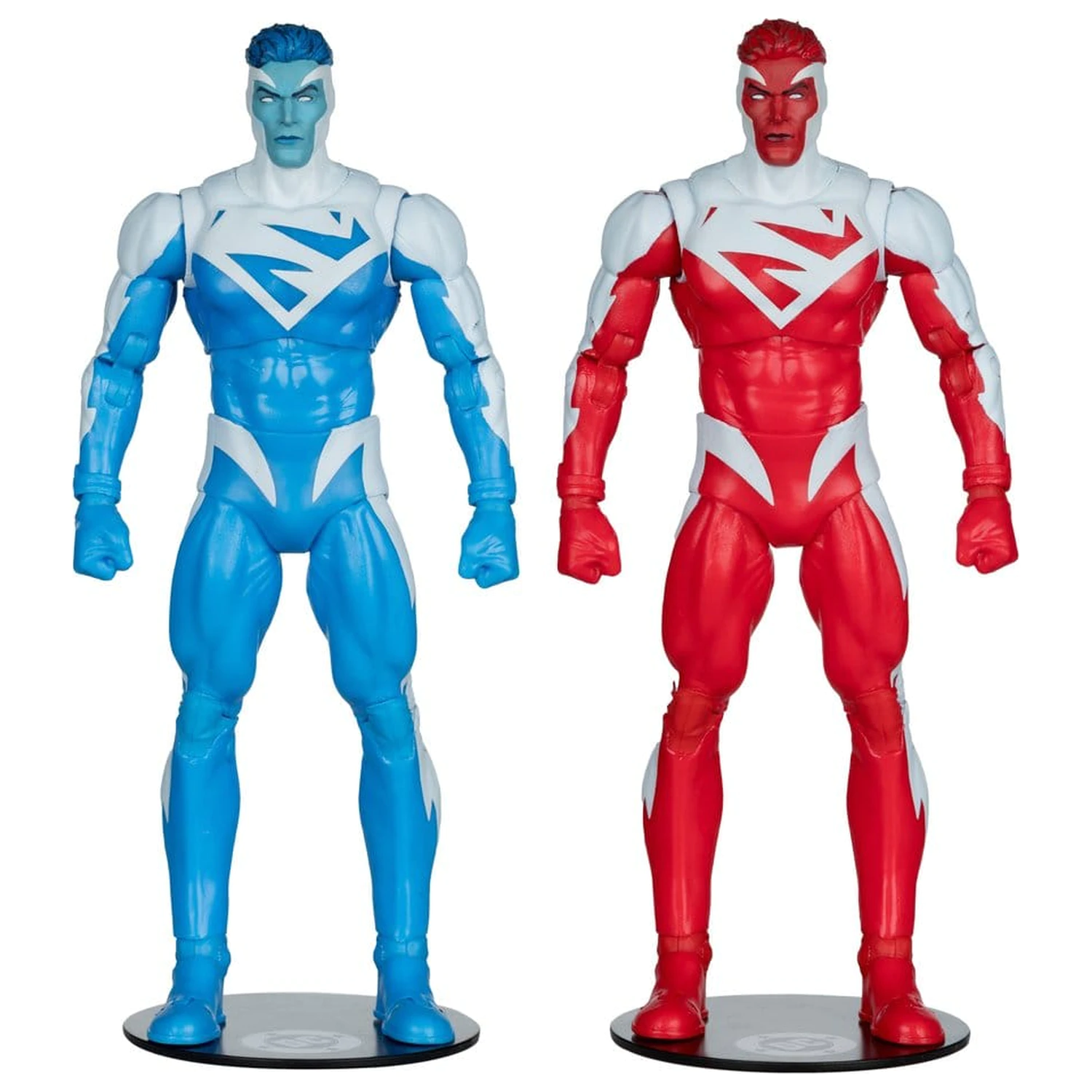 DC Multiverse Actionfiguren 2er-Pack Superman Blue vs. Superman Red (Gold Label) 18 cm Produktfoto