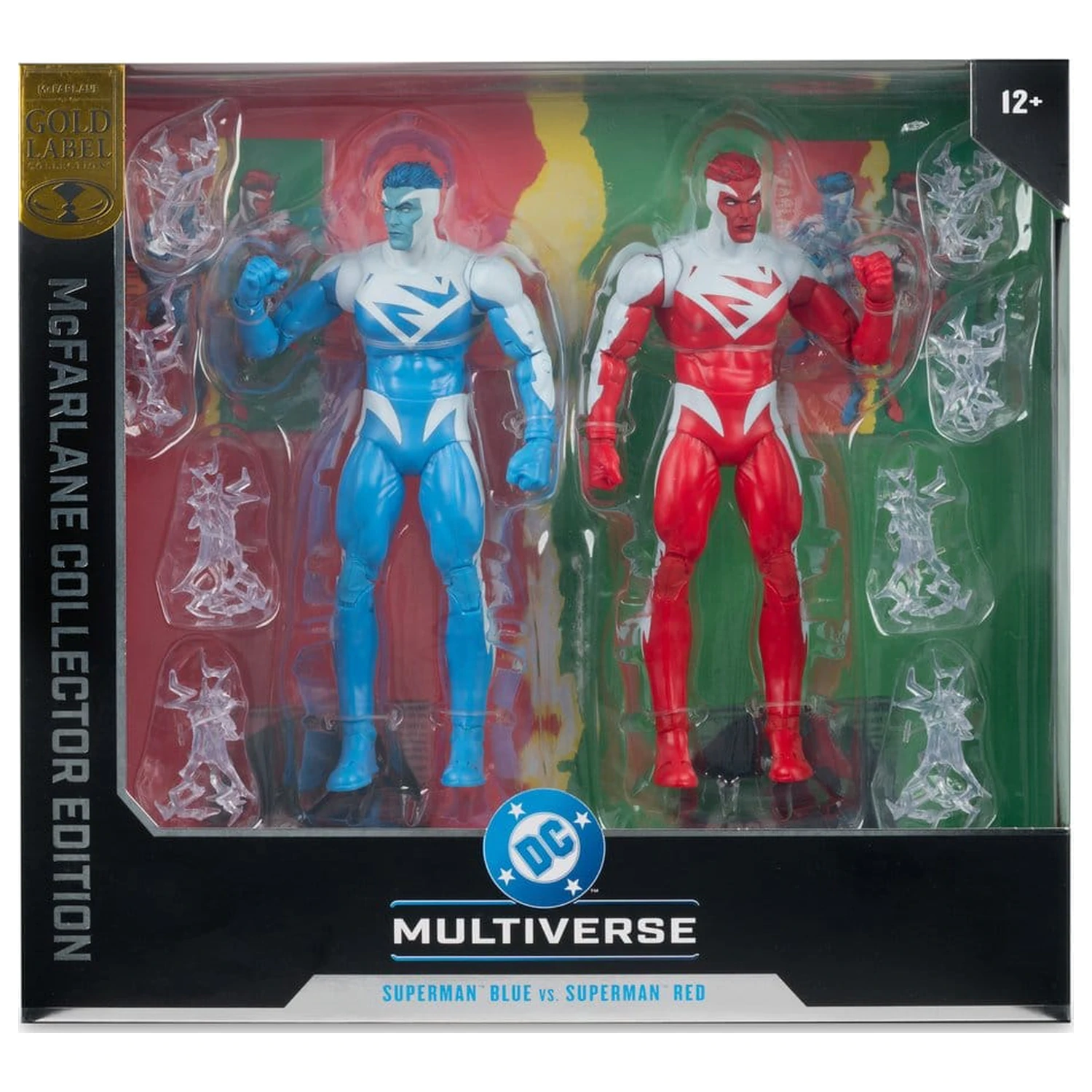 DC Multiverse Actionfiguren 2er-Pack Superman Blue vs. Superman Red (Gold Label) 18 cm Produktfoto