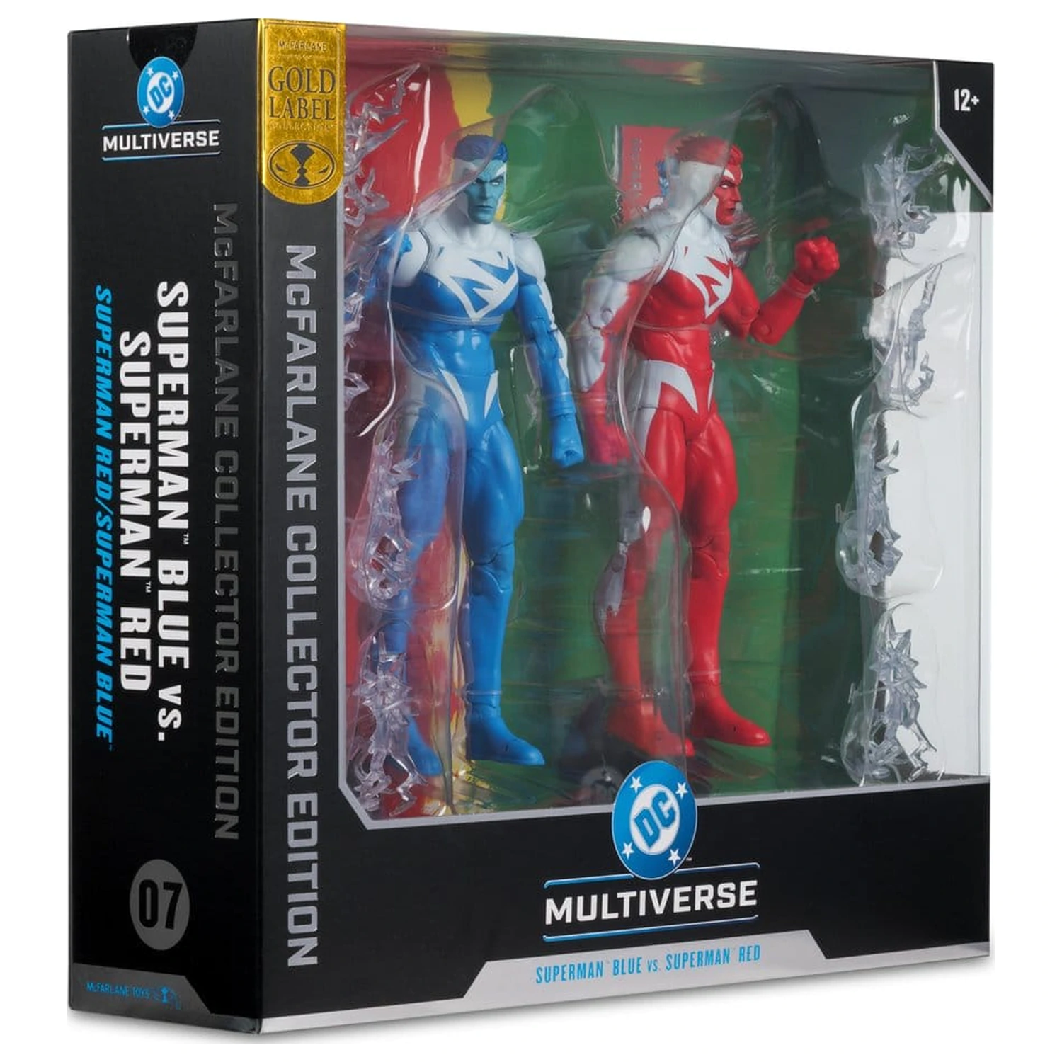 DC Multiverse Actionfiguren 2er-Pack Superman Blue vs. Superman Red (Gold Label) 18 cm Produktfoto