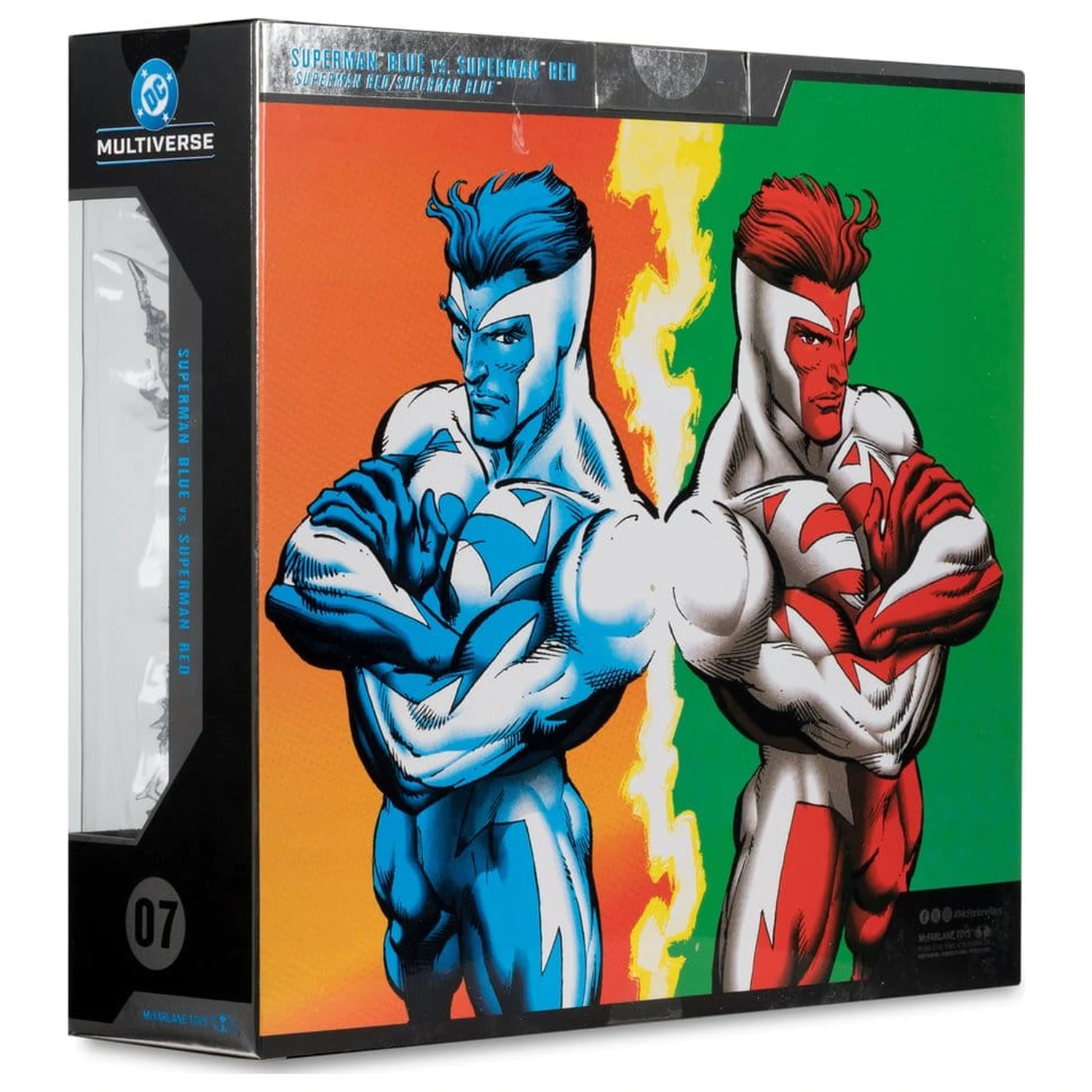 DC Multiverse Actionfiguren 2er-Pack Superman Blue vs. Superman Red (Gold Label) 18 cm Produktfoto