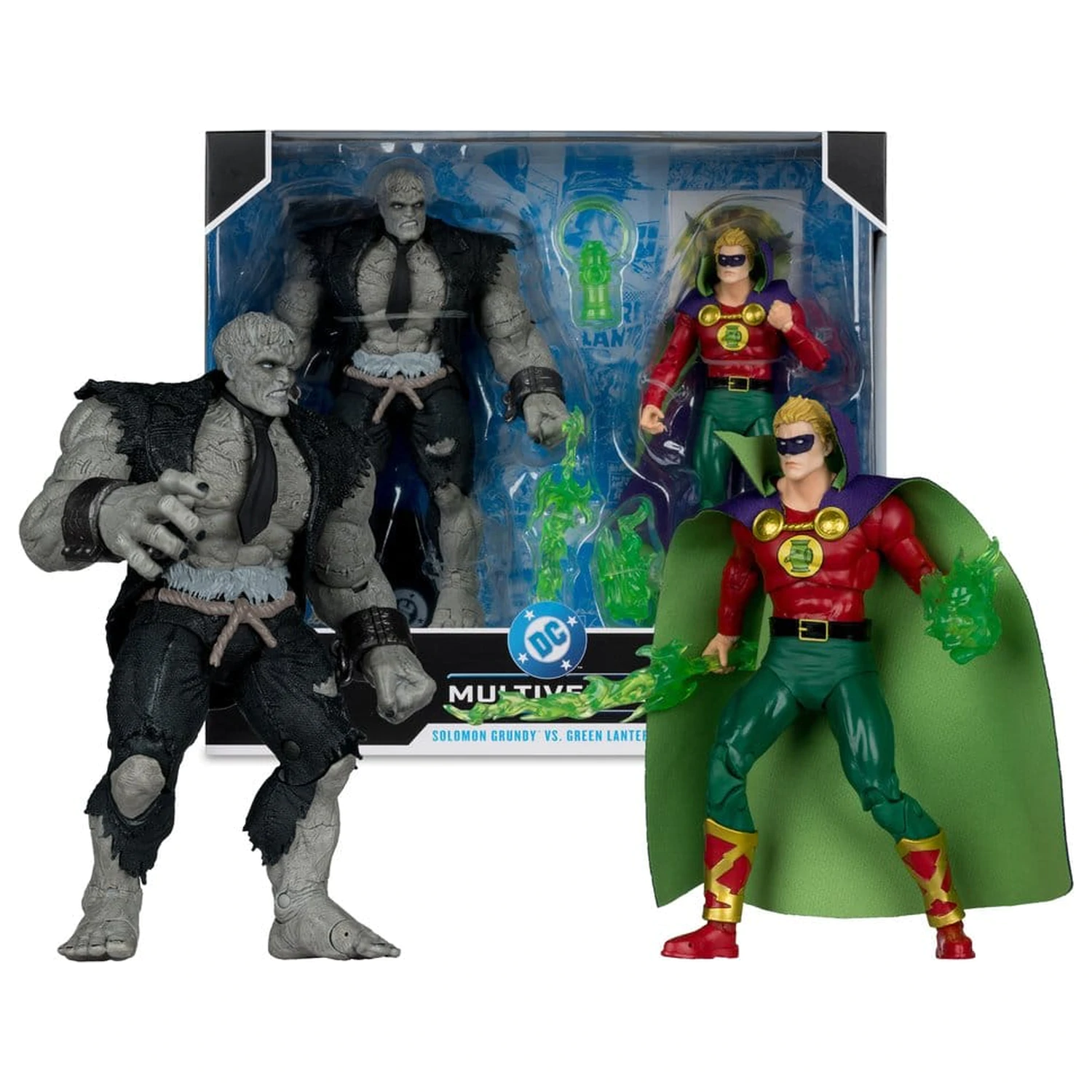 DC Multiverse Action Figuren 2er-Pack Solomon Grundy vs Green Lantern Produktfoto