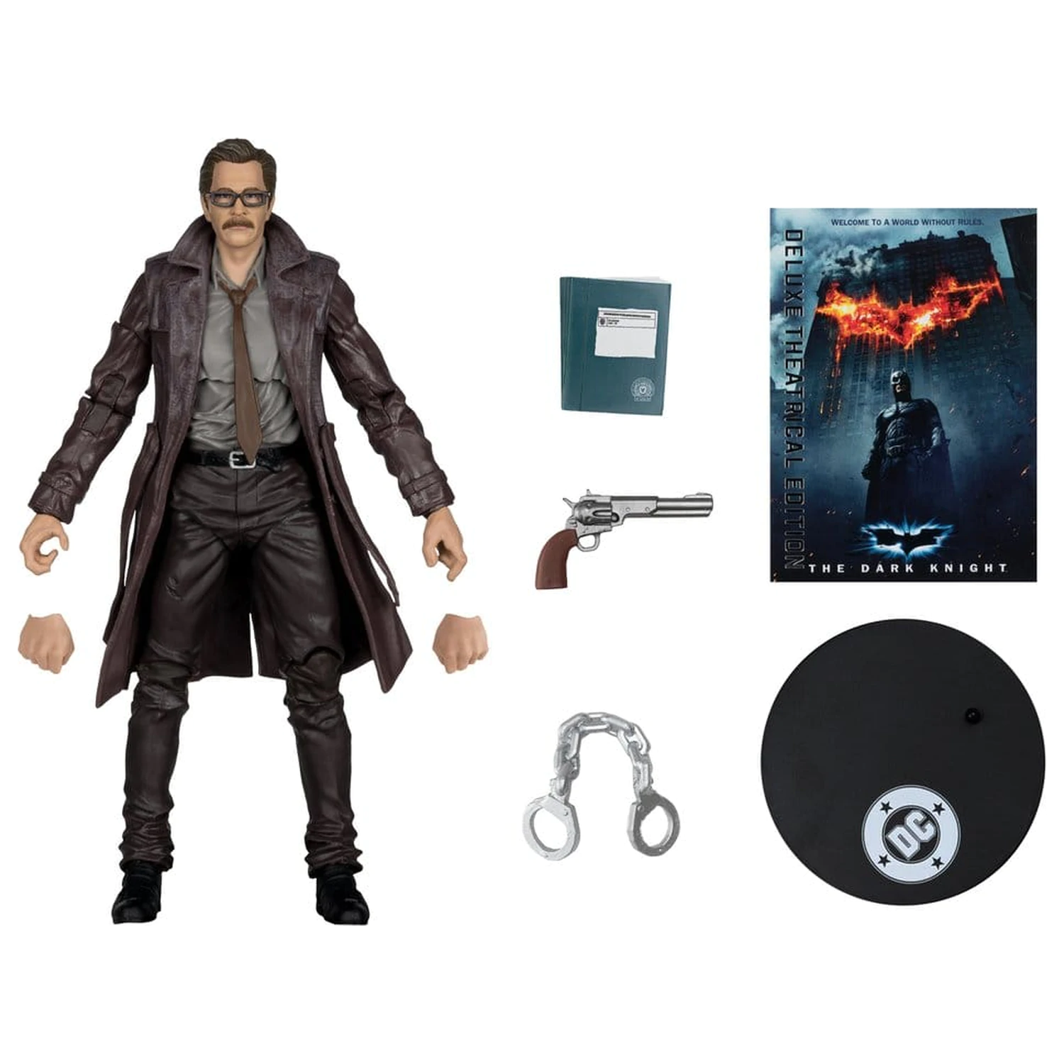 DC Multiverse Actionfigur Commissioner James Gordon (The Dark Knight Trilogy) Deluxe Theatrical Edition 18 cm Produktfoto
