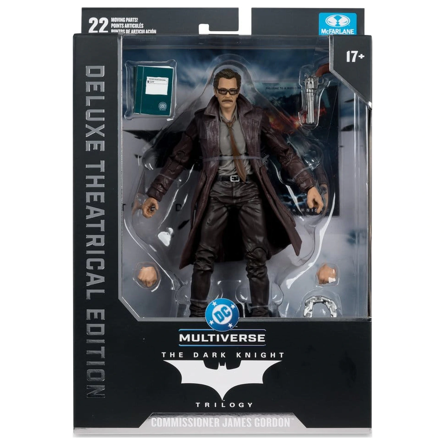 DC Multiverse Actionfigur Commissioner James Gordon (The Dark Knight Trilogy) Deluxe Theatrical Edition 18 cm Produktfoto