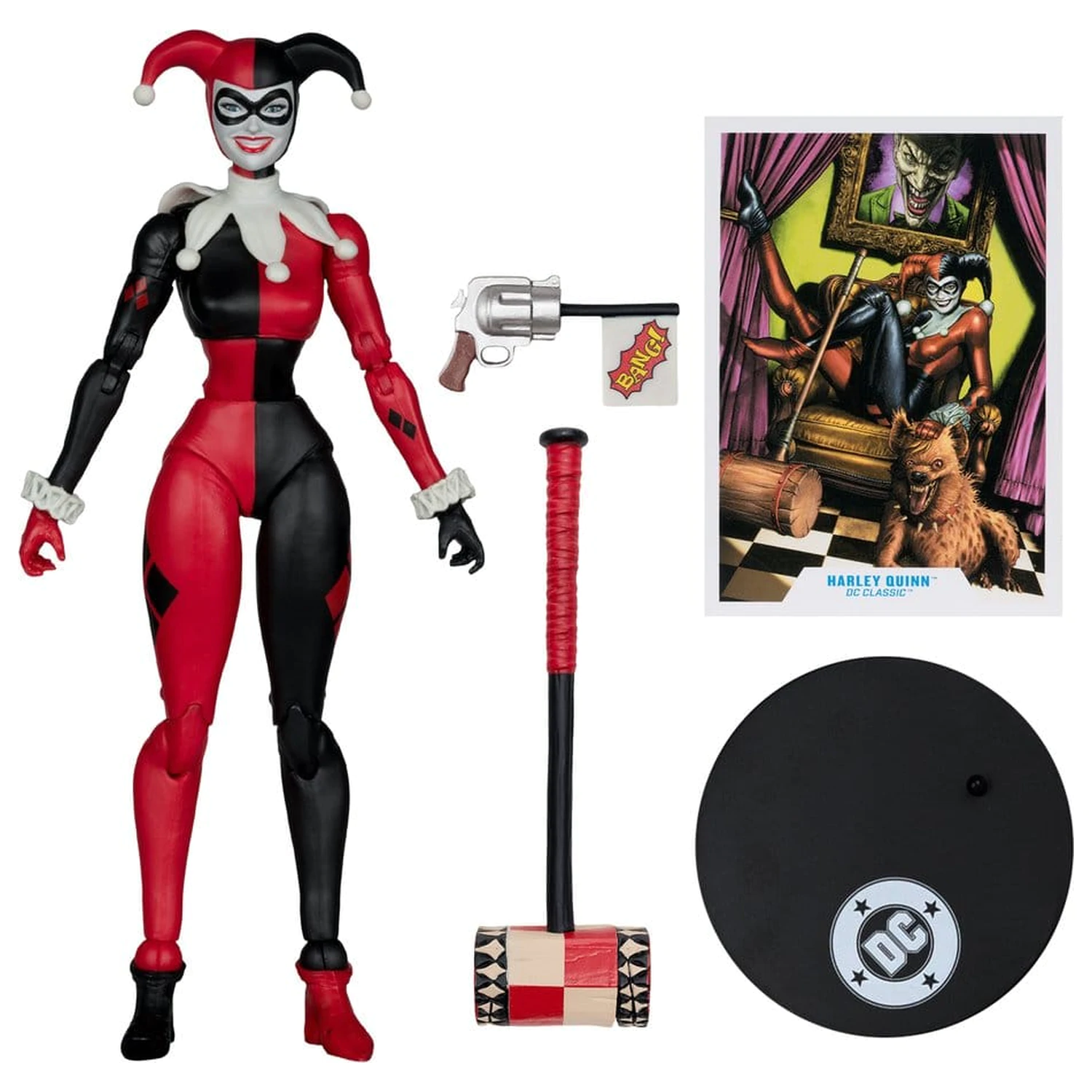 DC Multiverse Actionfigur Harley Quinn (DC Classic) (Gold Label) 18 cm Produktfoto