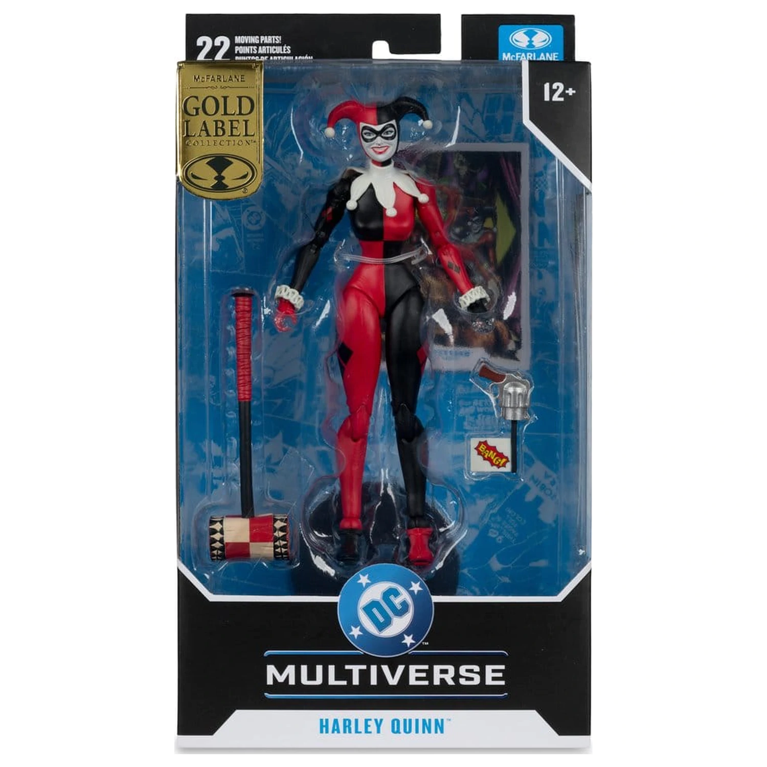 DC Multiverse Actionfigur Harley Quinn (DC Classic) (Gold Label) 18 cm Produktfoto