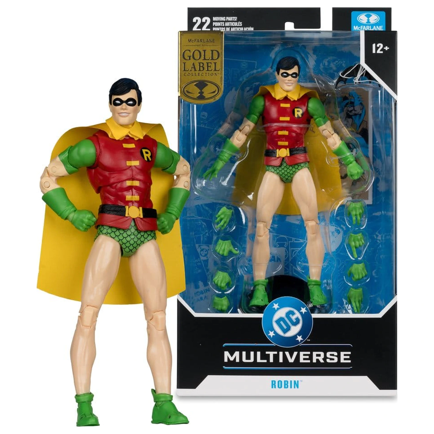 DC Multiverse Action Figur Robin (Silver Age) (Gold Label) 17 cm Produktfoto