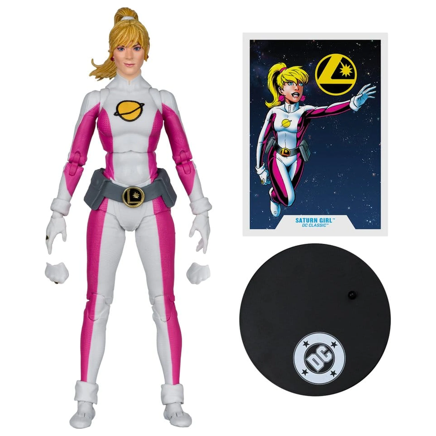 DC Multiverse Actionfigur Saturn Girl (DC Classic) (Red Platinum Edition) 18 cm Produktfoto