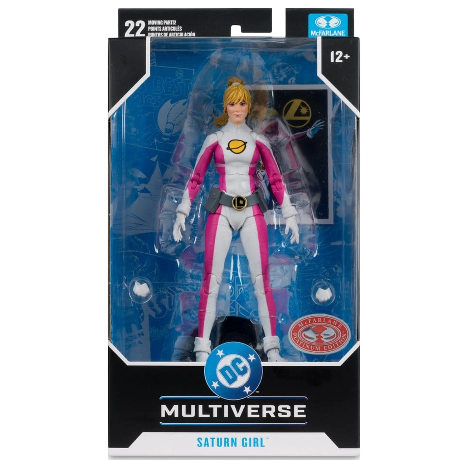 DC Multiverse Actionfigur Saturn Girl (DC Classic) (Red Platinum Edition) 18 cm Produktfoto