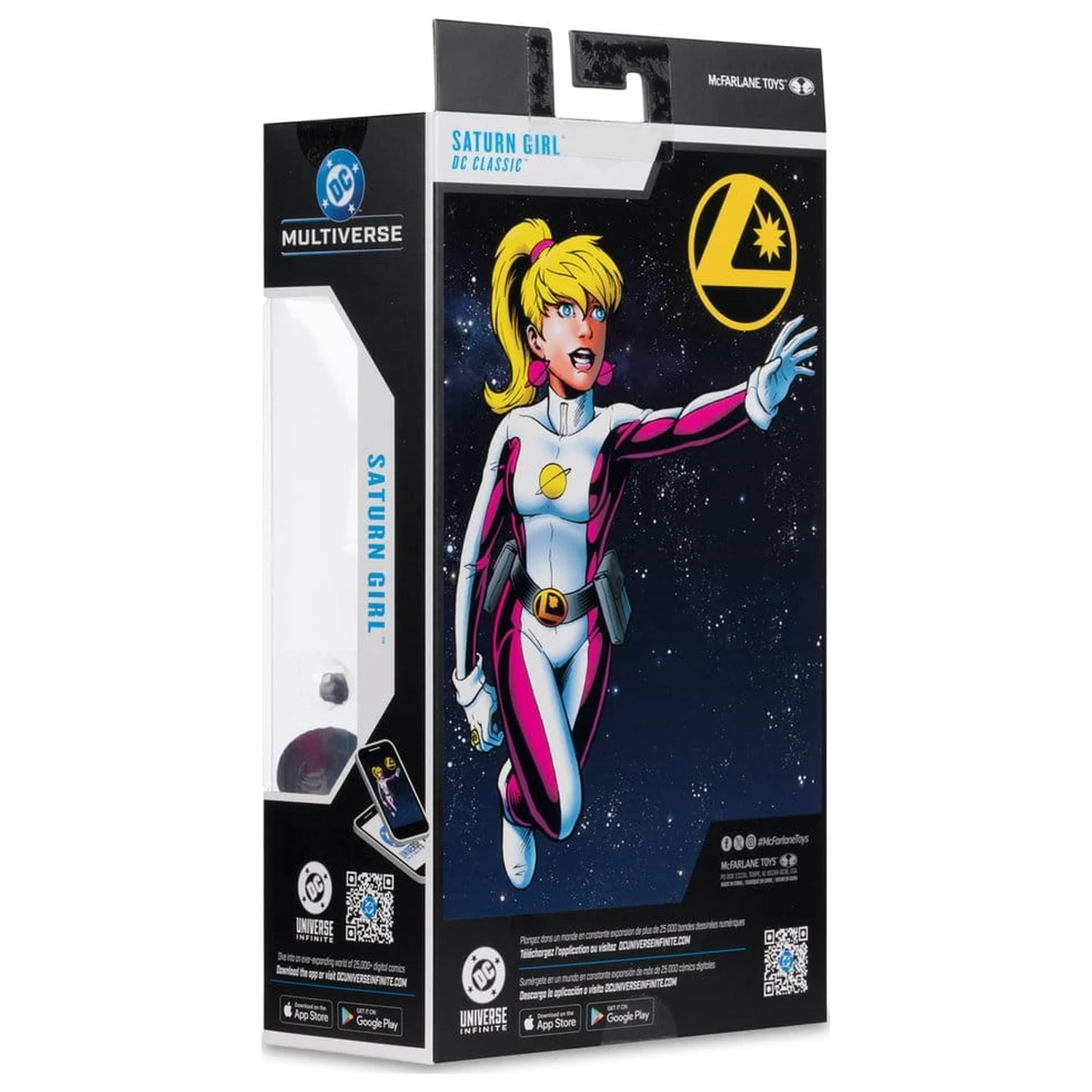 DC Multiverse Actionfigur Saturn Girl (DC Classic) (Red Platinum Edition) 18 cm Produktfoto