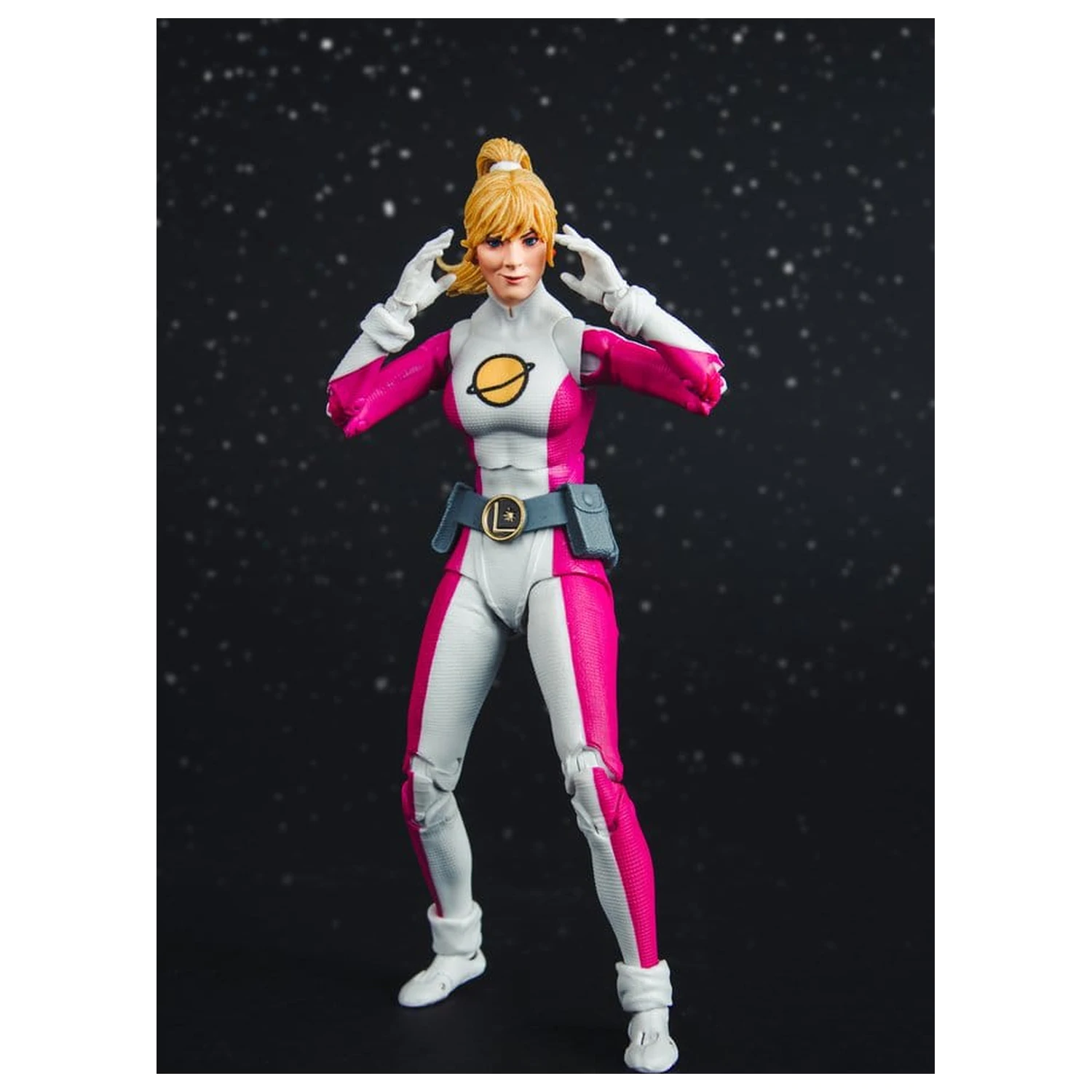 DC Multiverse Actionfigur Saturn Girl (DC Classic) (Red Platinum Edition) 18 cm Produktfoto