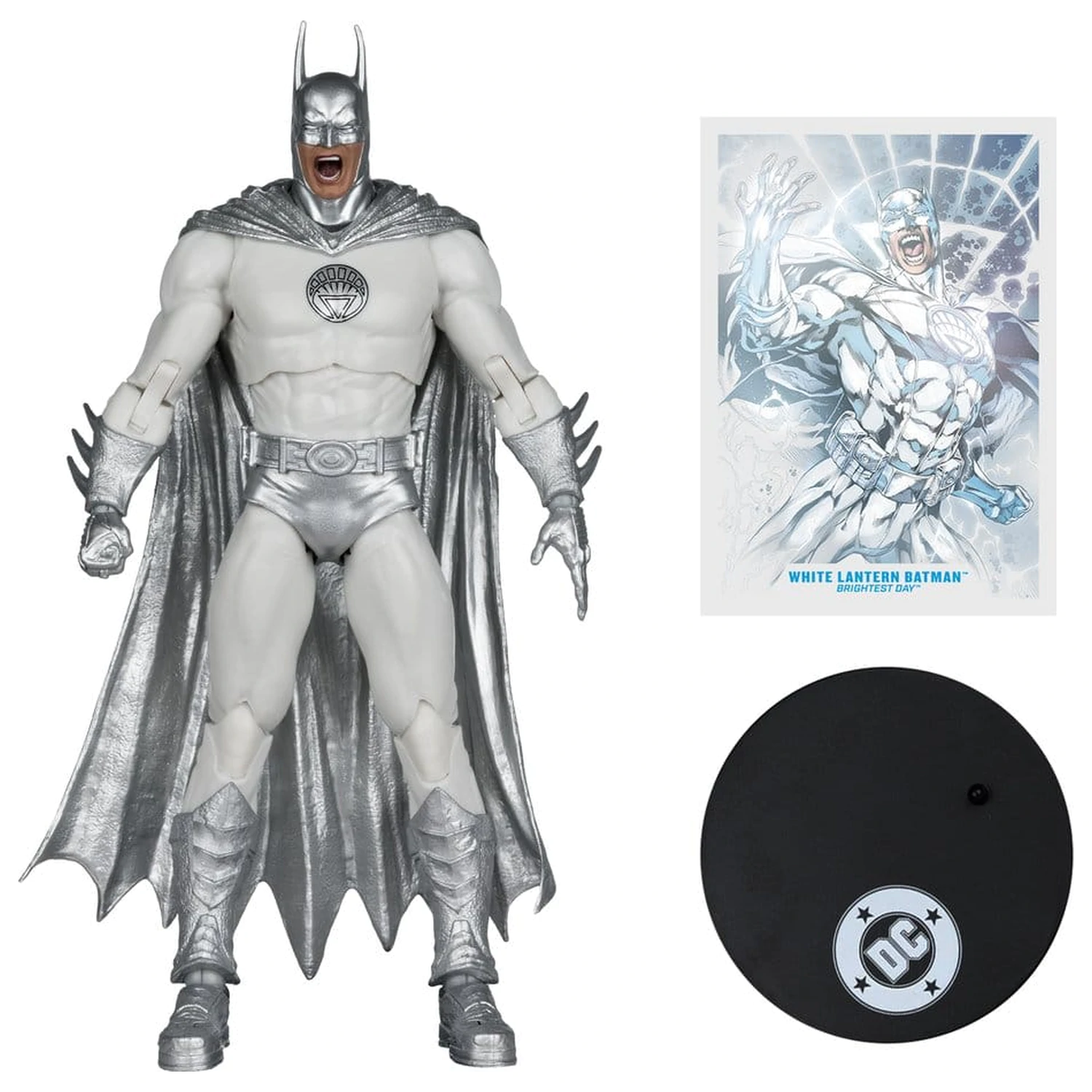 DC Multiverse Actionfigur White Lantern Batman (Brightest Day) (Red Platinum Edition) 18 cm Produktfoto