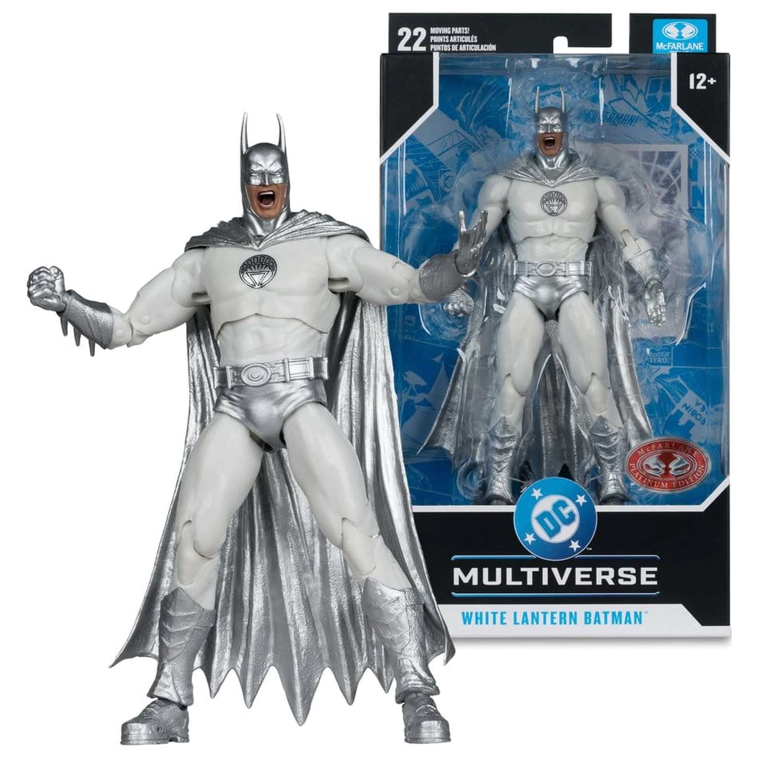 DC Multiverse Actionfigur White Lantern Batman (Brightest Day) (Red Platinum Edition) 18 cm Produktfoto